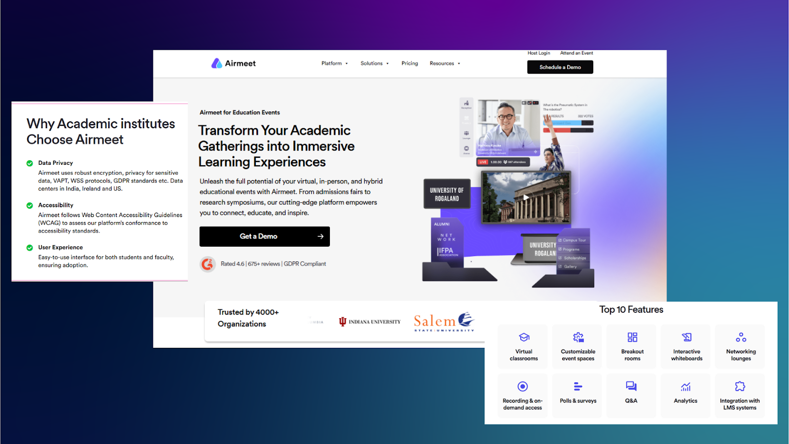 Airmeet’s Virtual Classroom Platform