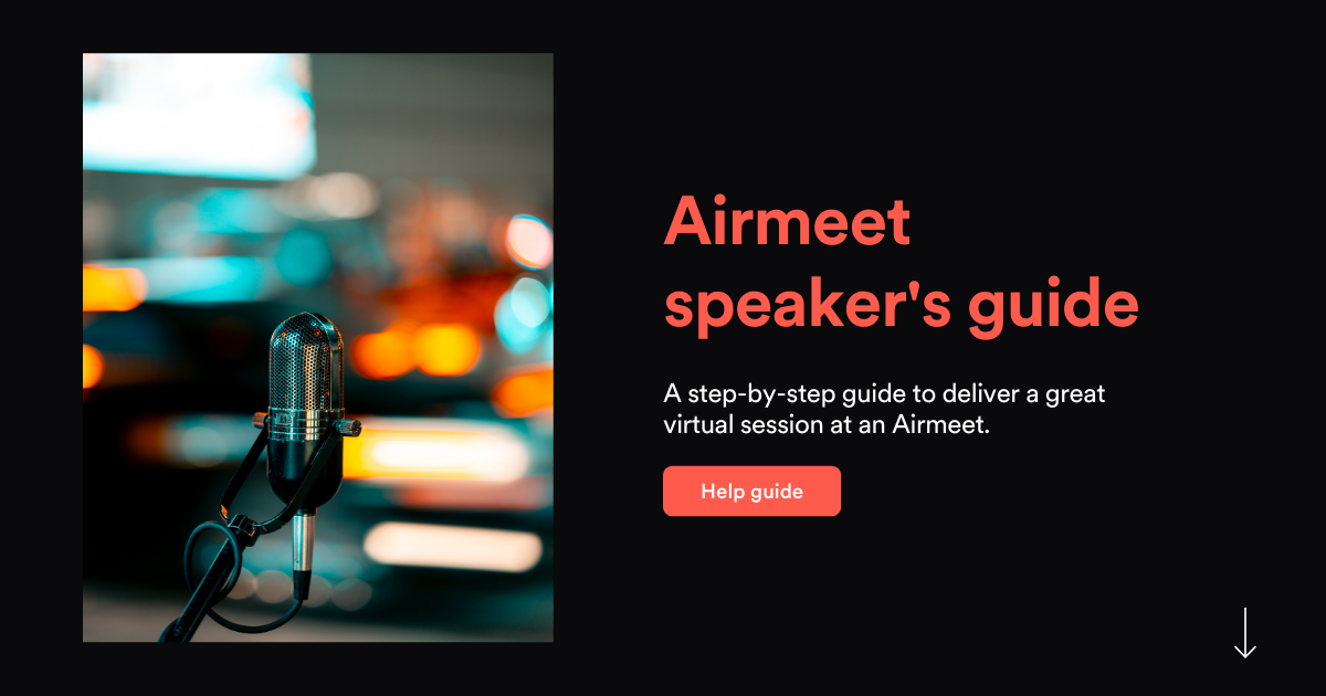 Airmeet Speaker's Guide