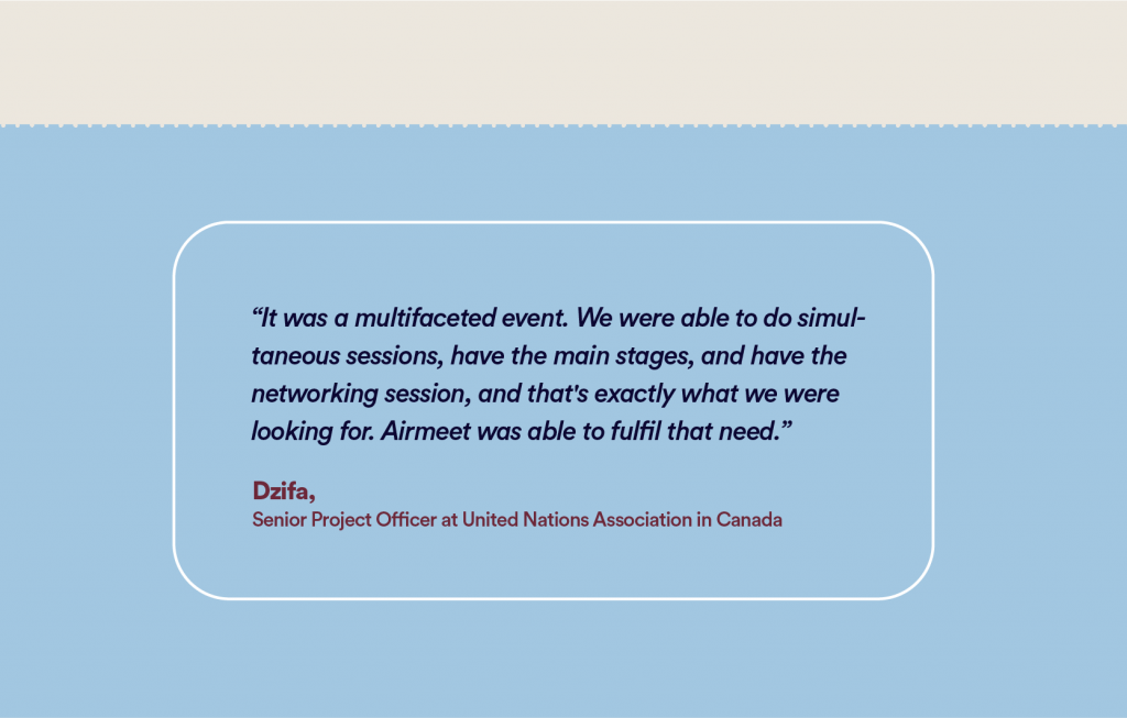 Dzifa, Project Officer, United Nations Associations in Canada