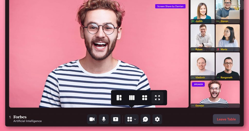 Airmeet comes with dynamic speaker view. Airmeet is one of the best webinar platforms.