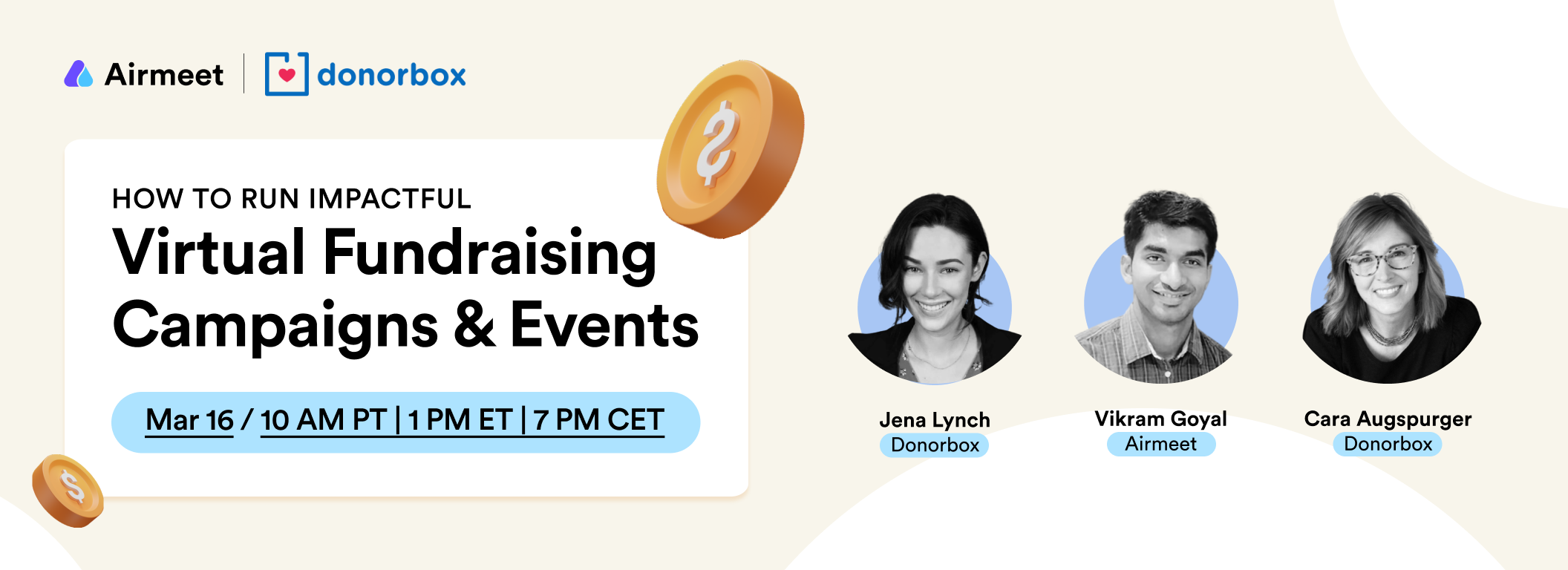 Join fundraising experts to learn best practices of online fundraising events