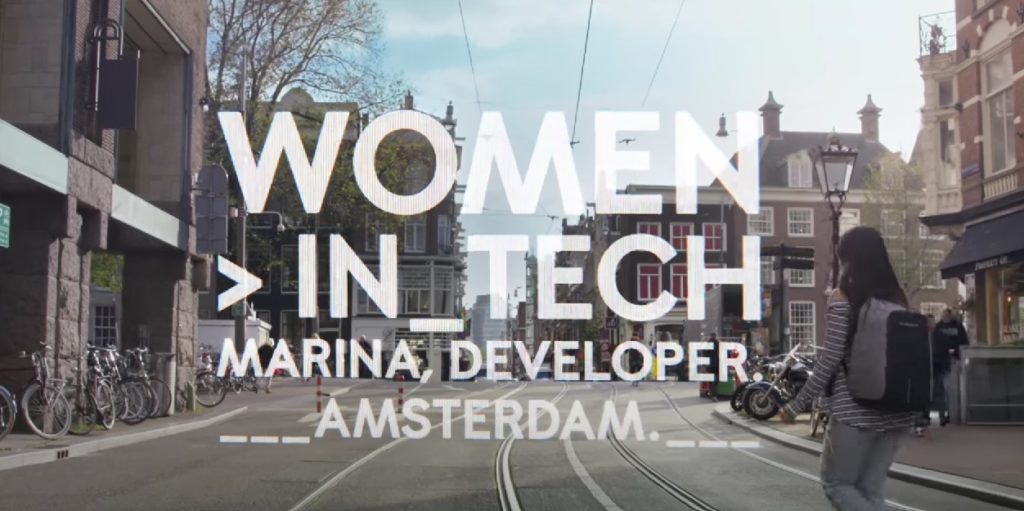 Booking.com sponsoring the women in tech event to make a great event sponsorship example