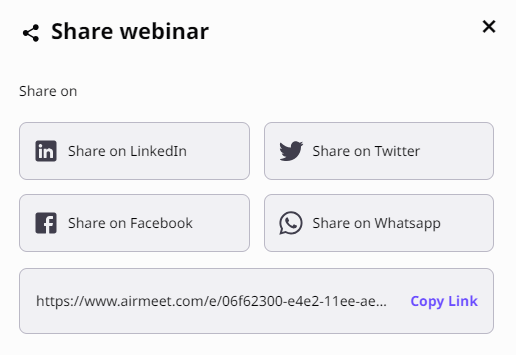 Send Webinar Invitations