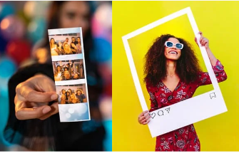social media wall or photo booth