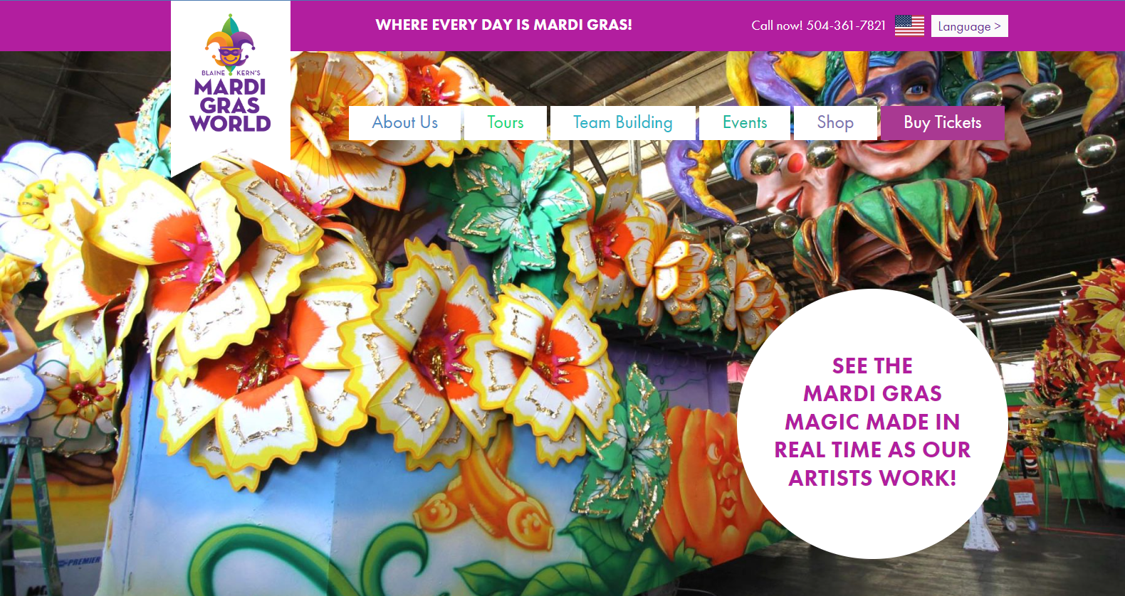 Mardi Gras World Bag Policy