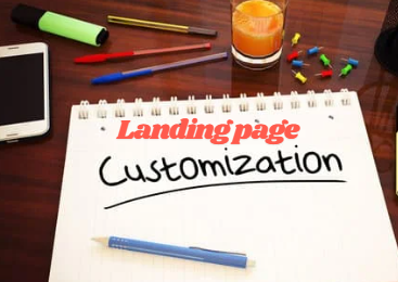 Landing page customization
