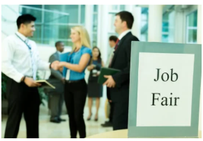 How does a virtual job fair work