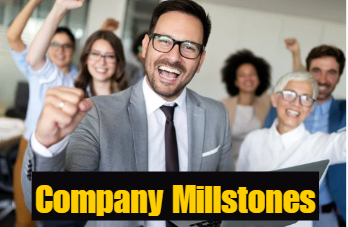 What are the company milestone events