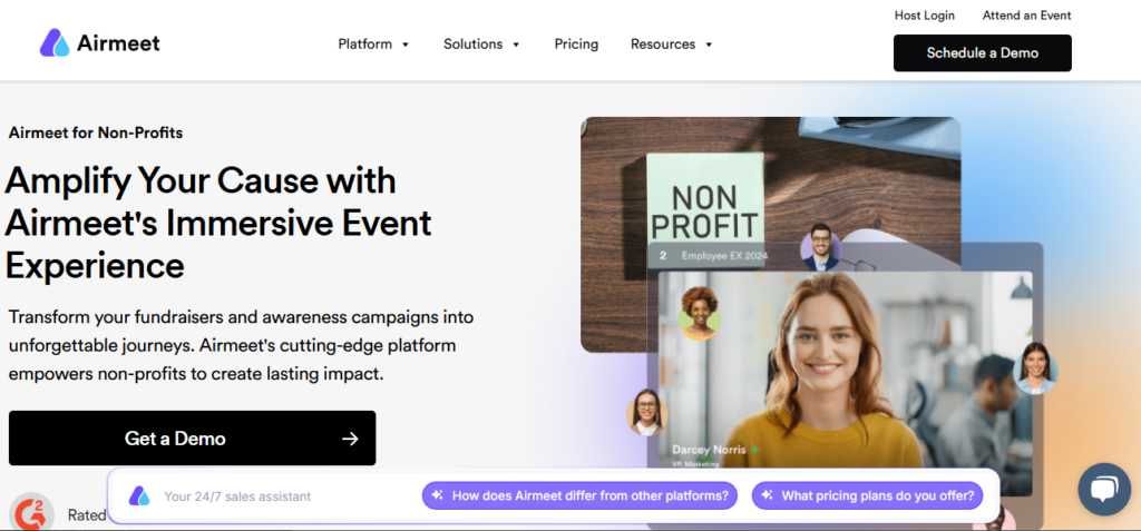 How Airmeet can help host a virtual fundraising event