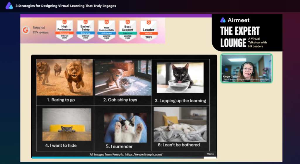 learning mindsets during the virtual sessions