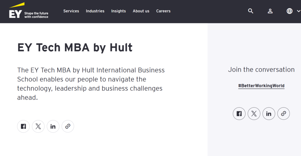 EY Tech MBA by Hult