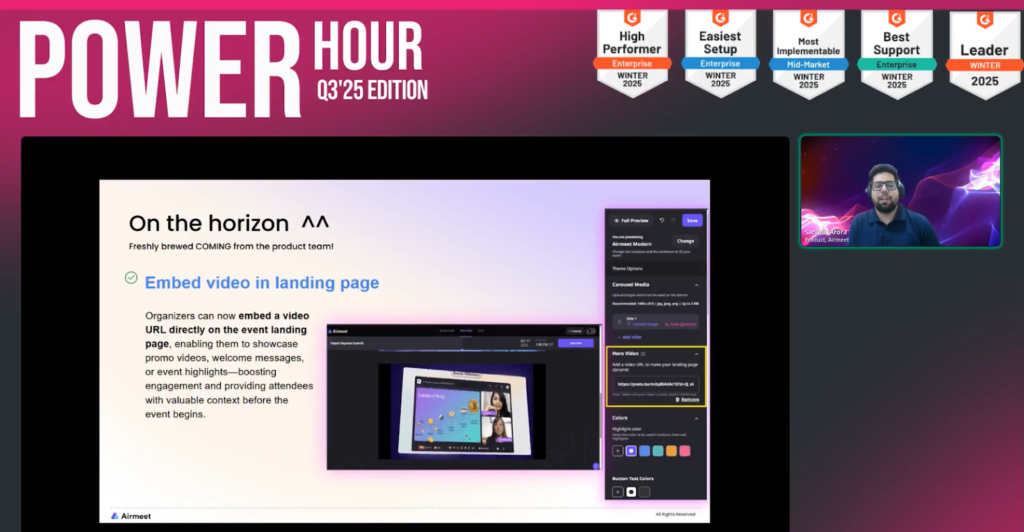 Embed Video in Landing Page