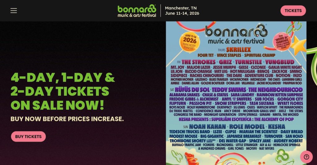 Bonnaroo Music and Arts Festival