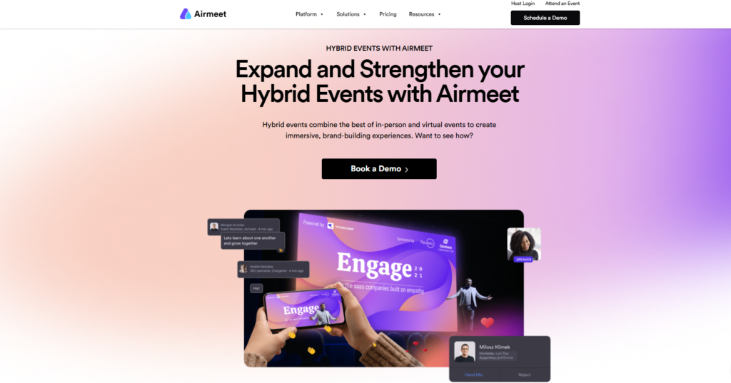 How Airmeet Supports Enterprise Hybrid Events