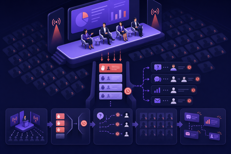 Your best webinar insight should not wait in a hand-raise queue