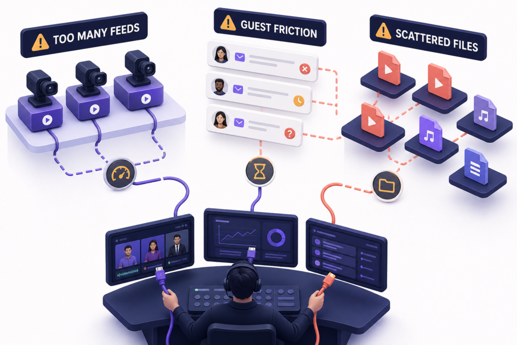 Webinars shouldn’t require three disconnected production workflows