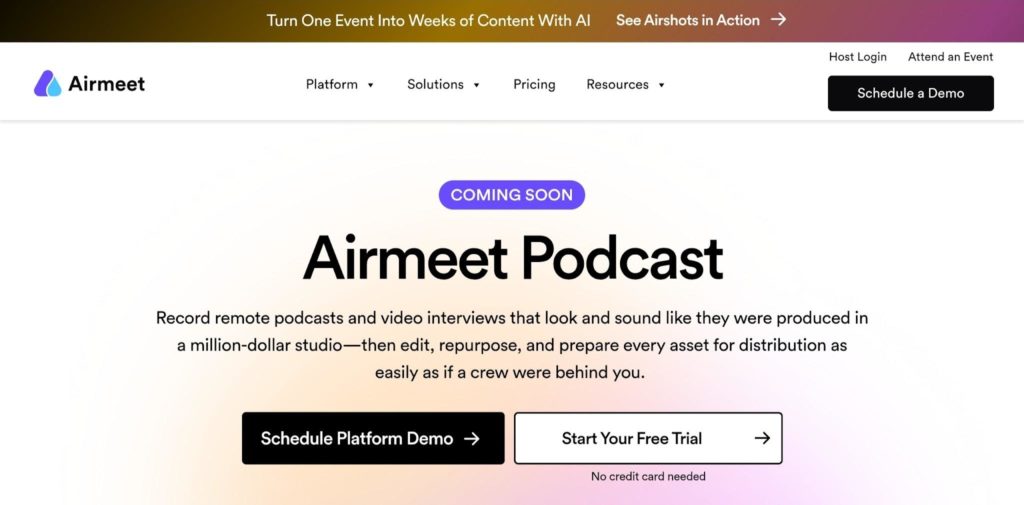 Airmeet Podcast