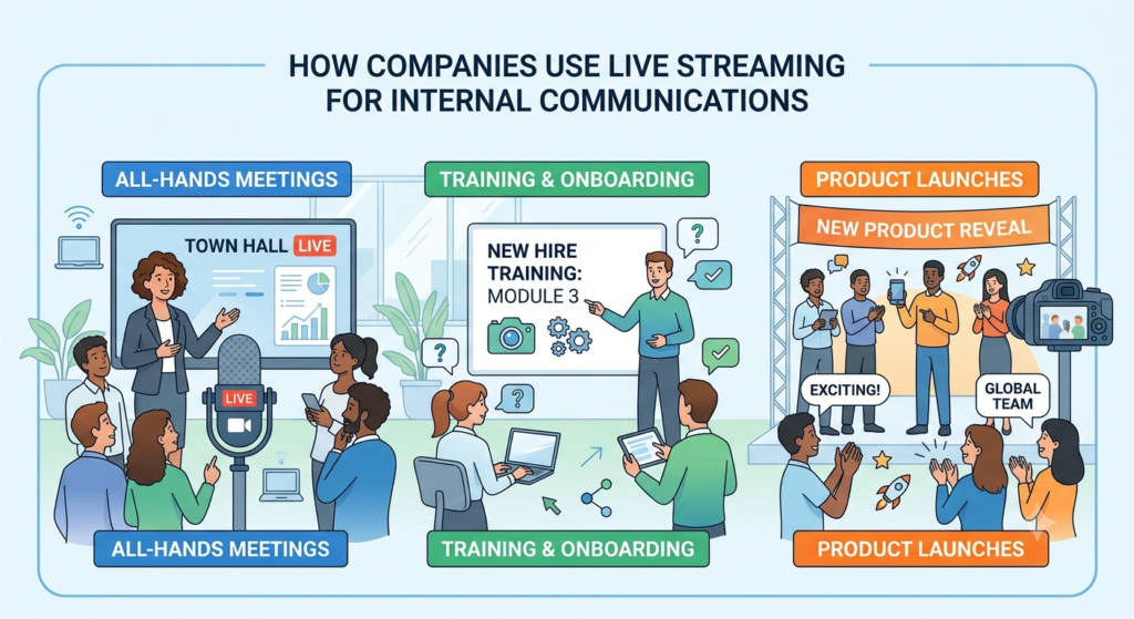 How Companies Can Use Live Streaming for Internal Communications