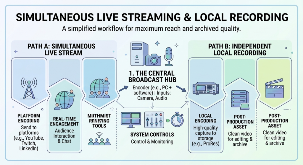 How to Record and Live Stream at the Same Time
