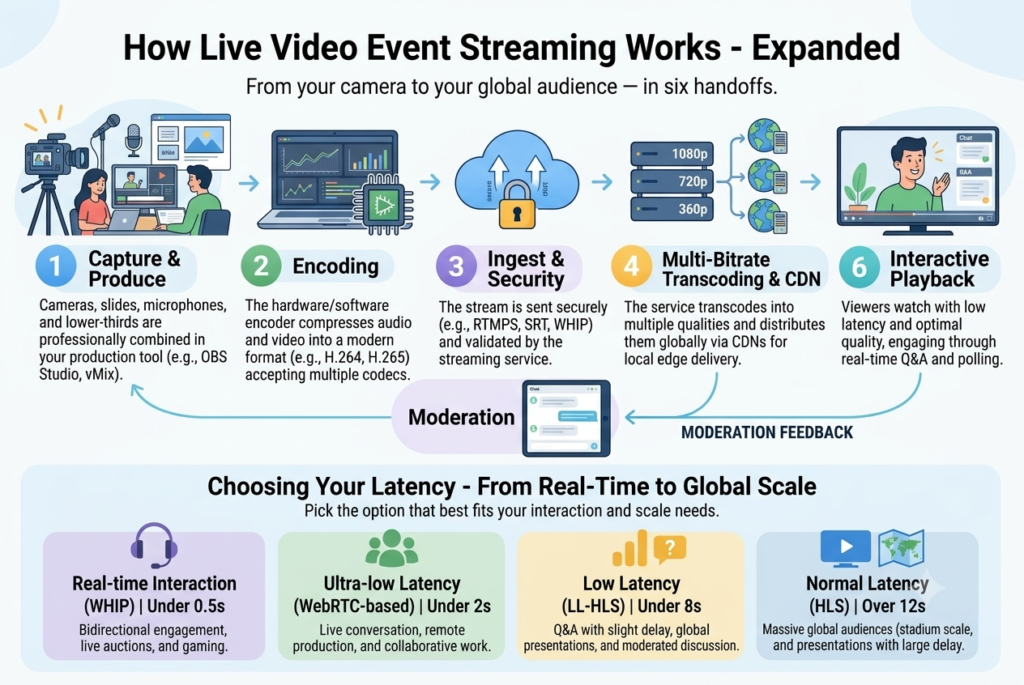 How Does Live Video Event Streaming Work