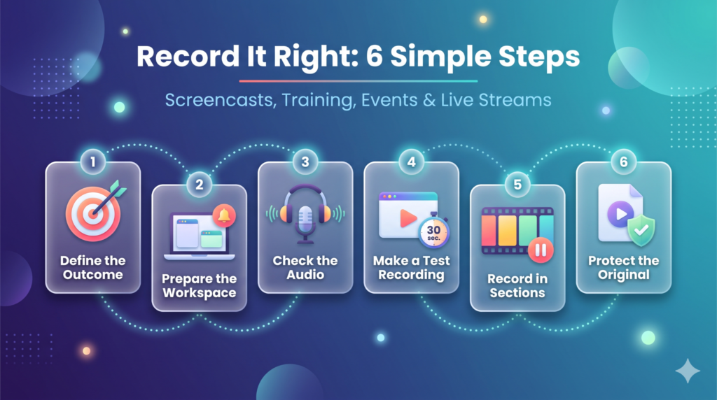 How to Record Screencasts, Online Training, Events, and Live Streams