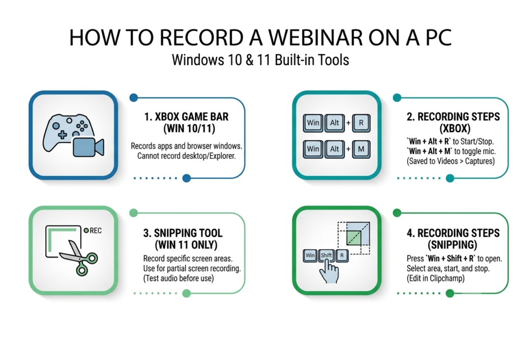 How to Record a Webinar on a PC (Windows 10 and 11)