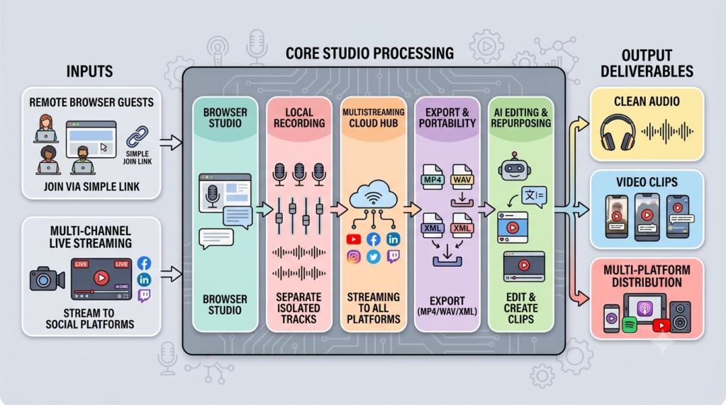 Why Business Podcast Production Is Moving Toward Combined Workflows